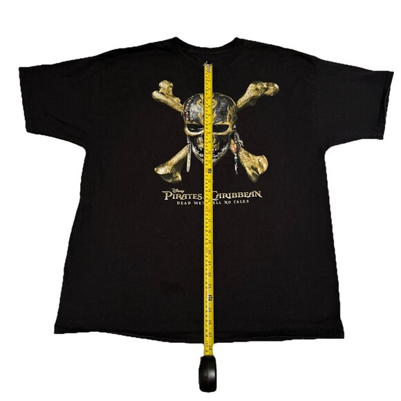 Y2K Disney Pirates of the Caribbean Dead Men Tell No Tales Movie Shirt Men's 2XL - Picture 6 of 7